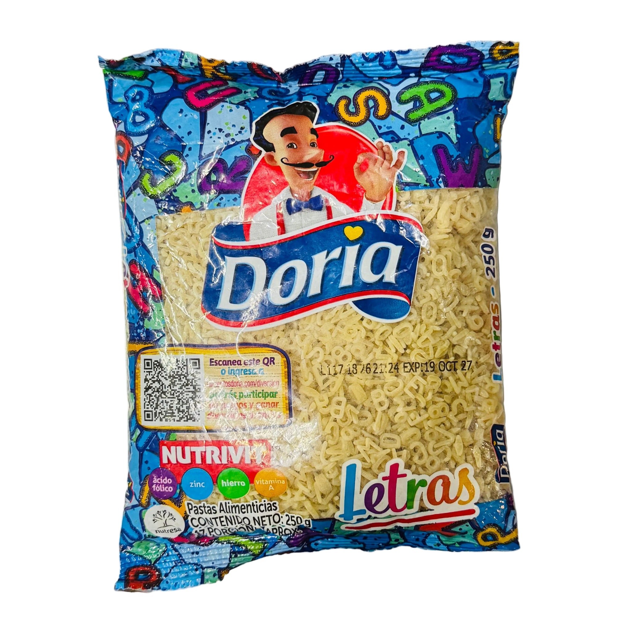 Letras doria x 250 gr