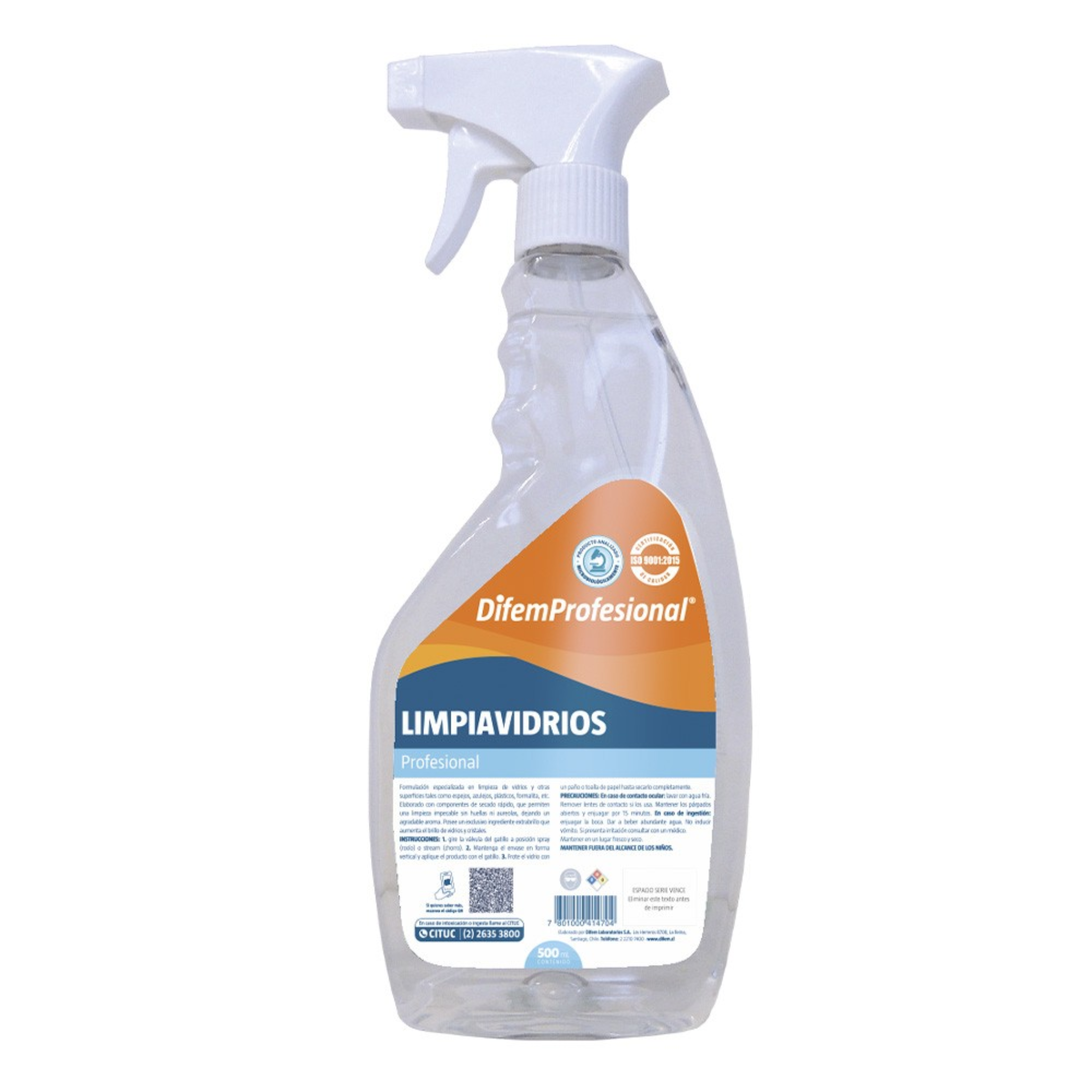 Limpia vidrios x 500 ml