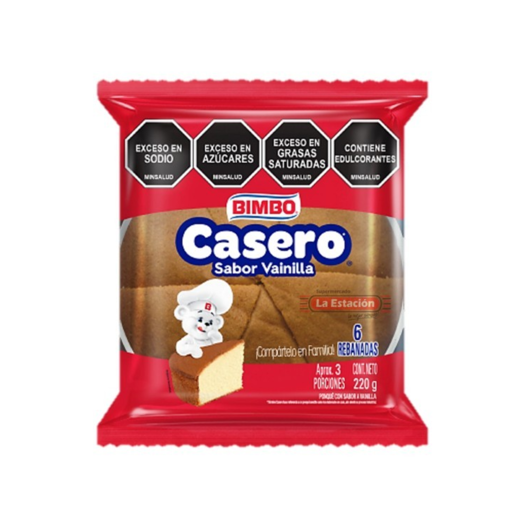 Ponqué bimbo casero x 220 gr
